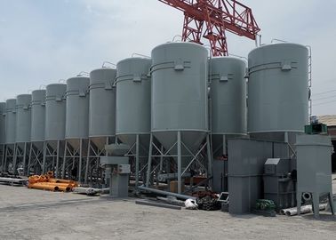 Steel Storage Feed Grain Bin / Sand Cement Powder Hopper Bottom Bins