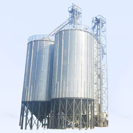 Commercial Steel Grain Bin / Metal Grain Silo For Storage Corn Long Service